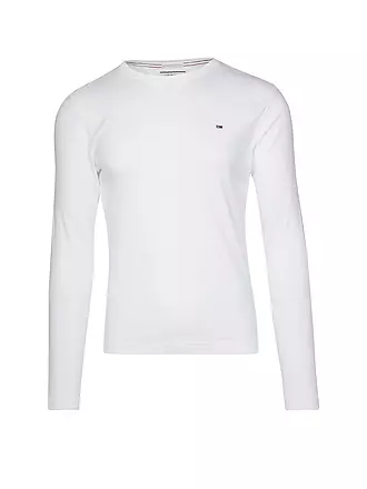 TOMMY JEANS | T-shirt à manches longues coupe slim | weiss